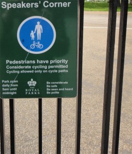 Speaker's Corner, Hyde Park, London